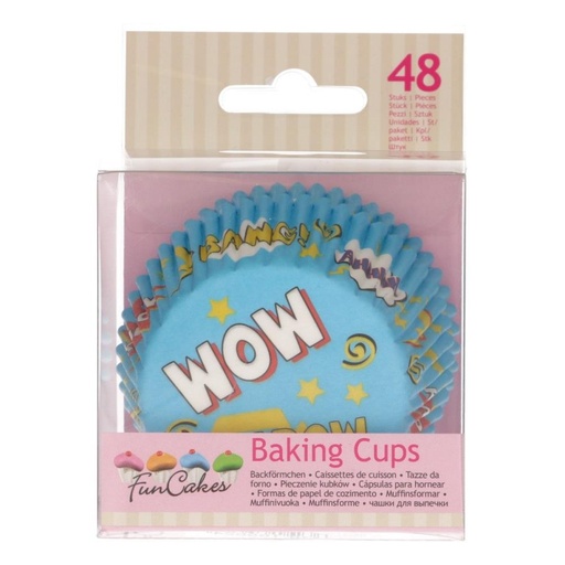[70407315] FUNCAKES SUPERHERO CUPCAKE CASE 48 PCES