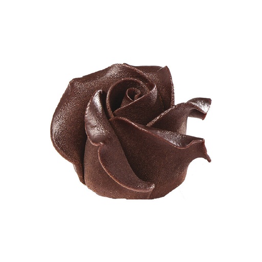 [08063324] 1012291 /77491 ROSES EN CHOCOLAT FONDANT 4CM 15 PCES ***S/CDE***