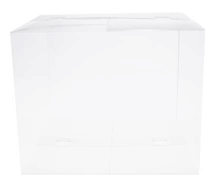 [60700318] TRANSPARENT FOLDING BOX 250X250/200MM + GOLD BASE