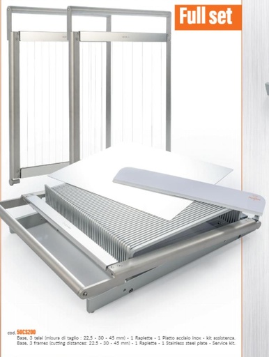 [54418800] 50CS200 GUITARE ALUMINUM BASE 60X40CM PLAN DE COUPE 380X400MM 3 BRAS 22.5/30 ET 45MM