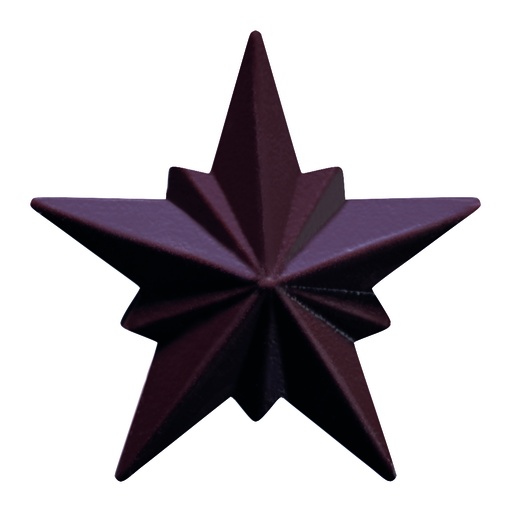 [08058078] 088229 PCB STARS CN FACETED 7.5CM 60PCS ***S/CDE***