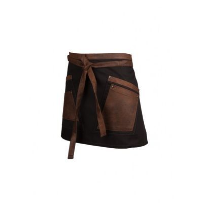 [57661417] PAVELINNI TABLIER KOPENHAGEN SERVEUR TISSU NOIR 65X40CM - 35% COTON-65% POLYESTER