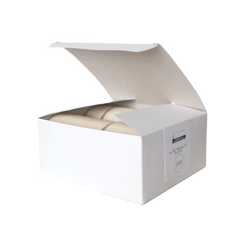 [60180081] ETIQUETTES JUDO BLANCHES AMOVIBLES CONSOMMATION NL-FR BOITE DE 10 ROULEAUX DE 1200PCS