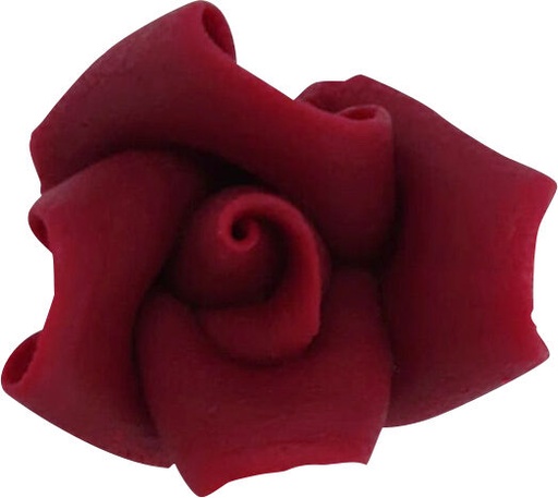 [70406976] ROSES MASSEPAIN 5 PCES  BORDEAU 5 PCES