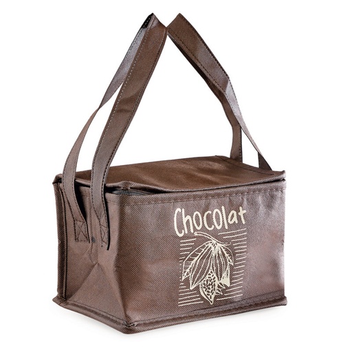 [70410630] CHOCOLADE KOELTAS DONKERBRUIN 22X13CM HT 15CM