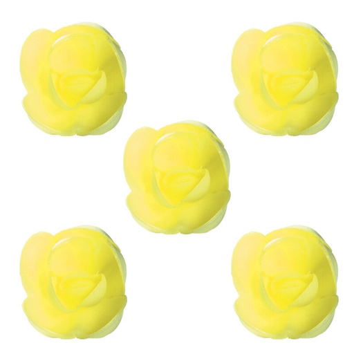 [08034308] 1049349 ROSE JAUNE MOYENNE  ILLIS 4 CM 100PCES ***S/CDE***
