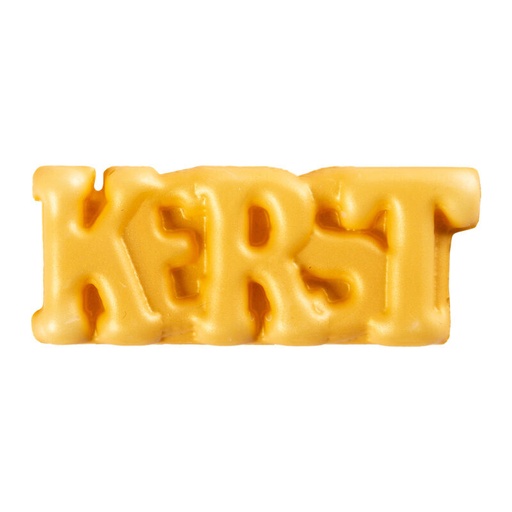 [08082105] 2013675 PLAQUETTE RELIEF KERST DOREE  49X20MM 120 PCES ***S/CDE***