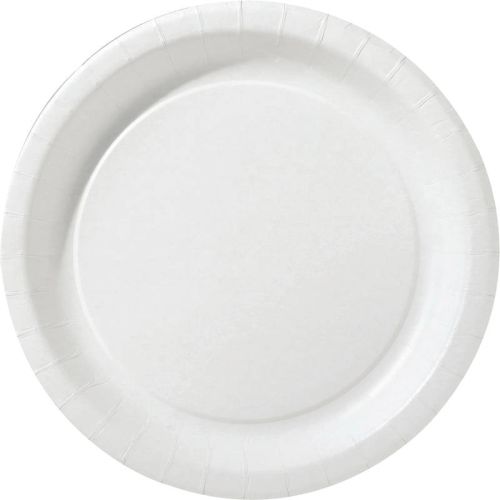 [44660100] DUNI ASSIETTE EN CARTON BLANCHE BIOPAK 22CM100PCES
