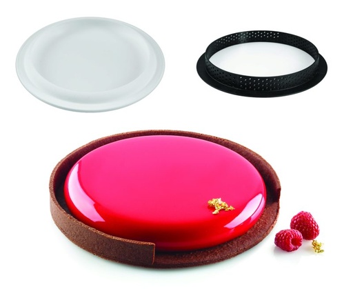 [51657388] SILIKOMART KIT TARTE RING ROND Ø 190MM H 20MM 1 CERCLE + 1 MOULE