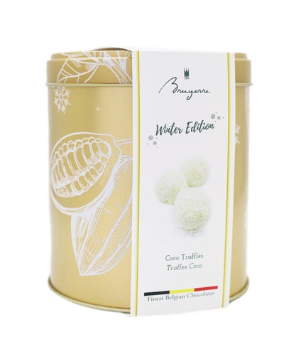 [11040225] BRUYERRE BOITE METAL WINTER TRUFFE COCO 250GR