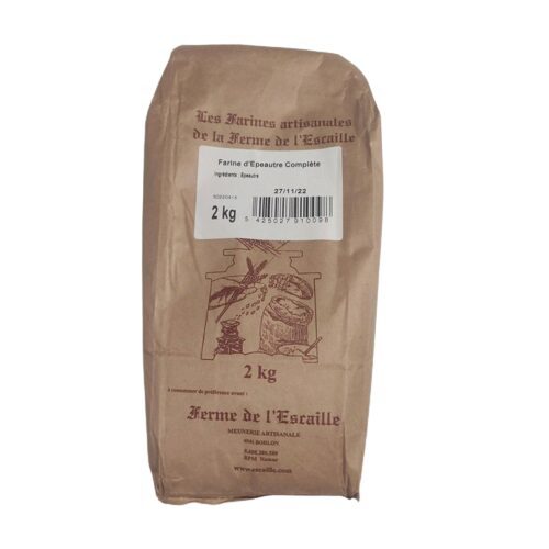 [05100974] WHITE SPELT FLOUR FERME DE L ESCAILLE 2KG