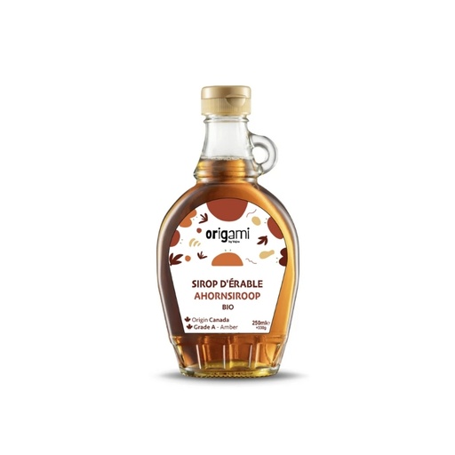 [08059013] ORIGAMI SIROP D'ÉRABLE AMBRÉ GRADE A BIO 250ML