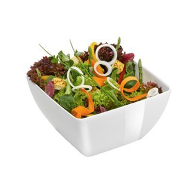 [57661068] HENDI WITTE MELAMINE SALADEKOM 19X19XH10CM