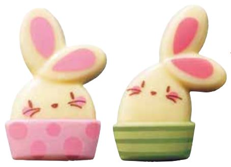 [08057010] PCB Rabbit Heads WC 2 ontwerpt 90pces ***s/cd***