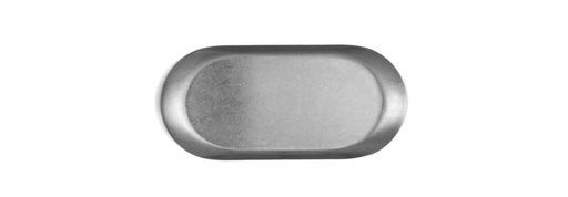 [60251732] ASSIETTE PLATEAU OVALE INOX VINTAGE 18X8.8CM