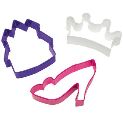 [08053073] WILTON 3-DELIGE PRINSESSEN-THEMA KOEKENVORMS