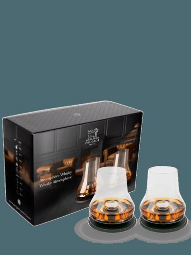 [60251391] PEUGEOT COFFRET WHISKY EXPERIENCE 2 VERRES+2 SOCLES REFROIDISSEMENT BASALTE