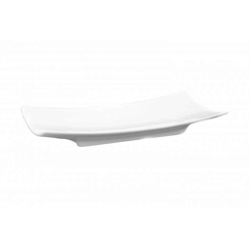 [74500334] BONBISTRO WHITE COMET PLATE 14.5X7CM - 702604