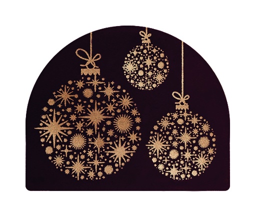 [08058103] 088110 PCB AFGERONDE HOUTTIPS DC KERSTBAL 4X4CM 108STKS ***S/CDE***