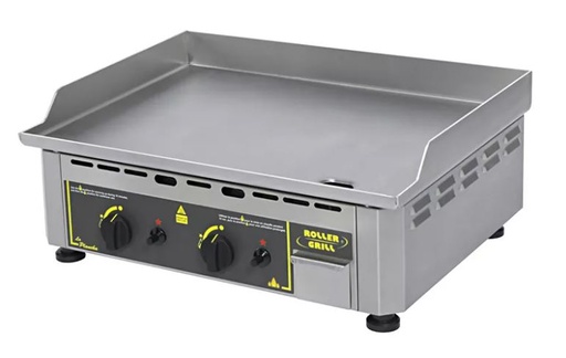 [60502009] ROLLER GRILL DUBBELE GASPLAAT PSI 600 G ROESTVRIJ STAAL 60X45CM