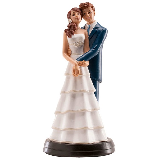 [61000075] FIGURINE COUPLE MARIES LAURA ET ALVARORESINE 18CM