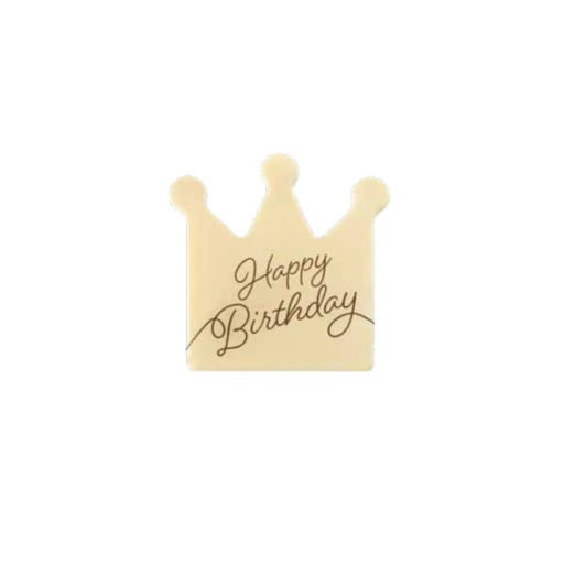 [08058453] 2067248 COURONNE HAPPY BIRTHDAY 11X12 CM 10PCS ***S/CDE***