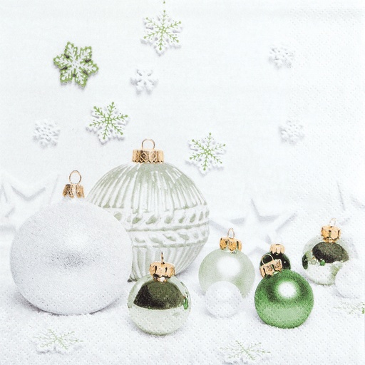 [60700757] HOME FASHION NAPKIN 33X33CM GREEN HARMONY PACK OF 20PCS