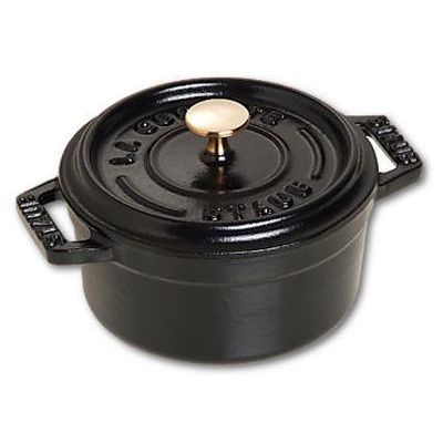 [57659887] STAUB RONDE ZWARTE SUDDERPOT 10CM 0,25L