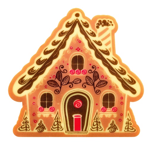 [08058106] 088115 PCB EMBOUTS CB GINGERBREAD 8,5X8,2CM 40PCS ***S/CDE***
