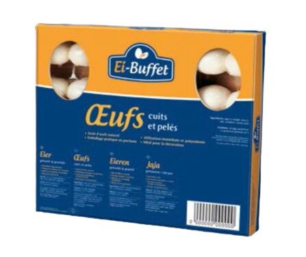 [06100245] EIPRO PEELED HARD-BOILED EGGS 30 PCS PIZZABOX