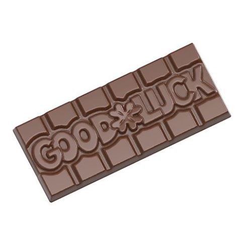 [70410587] MOULE À CHOCOLAT TABLETTE GOOD LUCK CW1201413.5X27.5CM 1X4**45GR