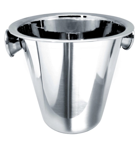 [57659059] VIN BOUQUET SEAU A CHAMPAGNE INOX 2 POIGNEES PLEINES