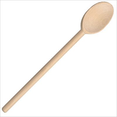 [57659364] OVAL WOODEN SPOON 35 CMS - 10CU35