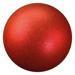 [08057405] PCB Rood gebaggerde WC ballen ø 2 cm 63pces ***s/cd***