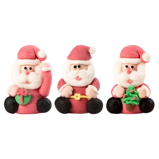 [08082169] 1015808 3D SITTING SANTA CLAUS SUGAR ASSORTMENT 42 PCES***S/CD***