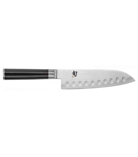 [57670001] KAI COUTEAU SHUN SANTOKU ALVEOLE 18CM DAMASSE"SHUN CLASSIC" - DM-0718