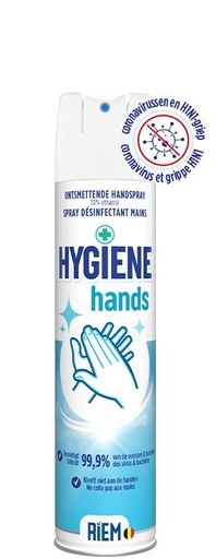 [55091076] +RIEM HYGIENE HANDS SPRAY 300ML