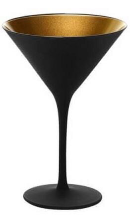 [57659472] STOLZLE OLYMPIC GLAS COCKTAILCOUPE ZWART/GOUD 24CL