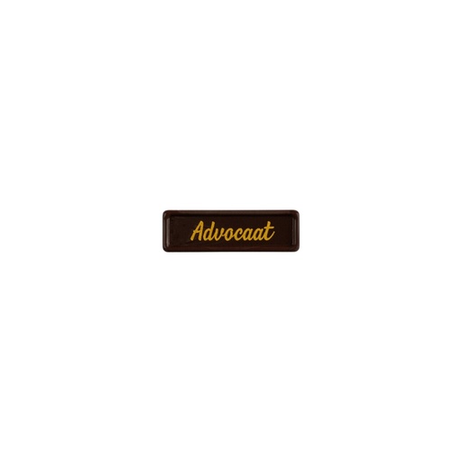 [08058391] 2002447 PLAQUETTE ADVOCAAT 3,8X1,2 CM 300PCS ***S/CDE***