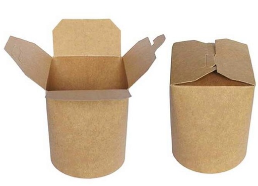 [53533111] CORNET DE PATES KRAFT 950ML 9.5X9.5XHT11CM 25PCES