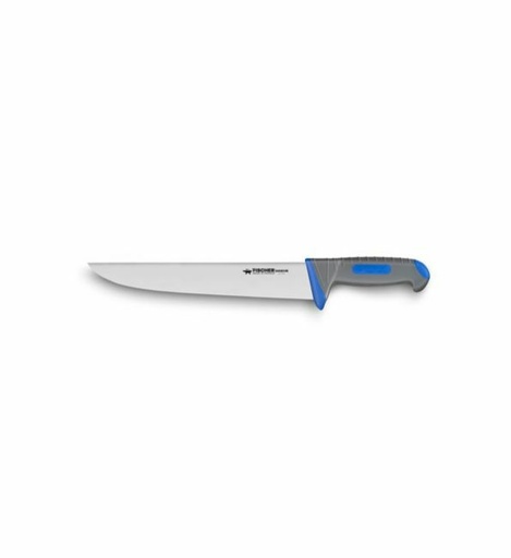[50408742] FISCHER COUTEAU BOUCHER TRANCHEUR 20CM MANCHE BI MATIERE BLEU 78010-20GB