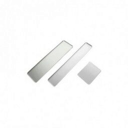 [53302101] ZILVER ALU PLAAT 60X10CM RECHT RAND=STUK
