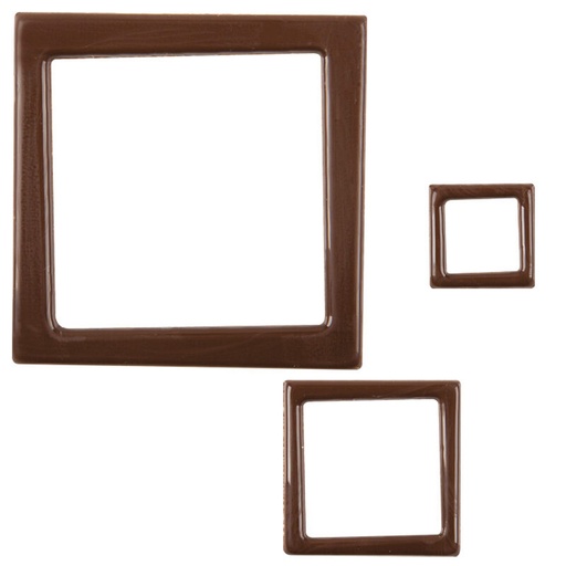 [08063190] 2034767 SET VAN 59 FONDANT CHOCOLADE VIERKANTJES