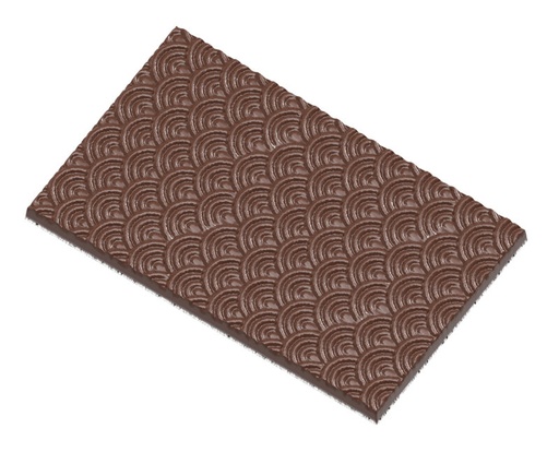 [70410604] MOULE À CHOCOLAT TABLETTE VAGUES CW12007 13.5X27.5CM 65,5GR