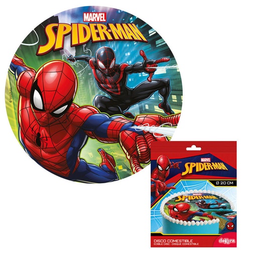 [08041151] DISQUE SUCRE SPIDERMEN 20CM