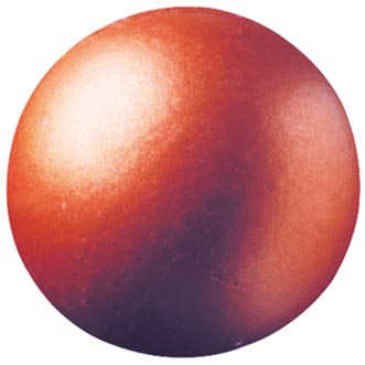 [08056025] 000218 PCB BOULES CB DRAGÉIFIÉES CUIVRE Ø 2,6 CM 63PCES ***S/CDE***