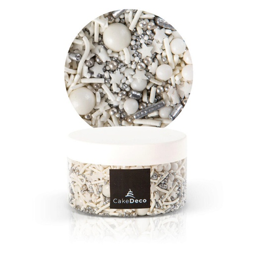 [08054152] 1039235 MIX NOEL BLANC/ARGENT EN SUCRE 100G
