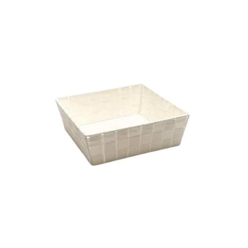 [61700531] PANIER CARRE MED CREME ROPE 25X25XH8CM