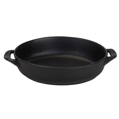 [57658269] C&T YARA ZWARTE OVENSCHAAL MET HANDGREPEN 19,2X24,3XH5,5C