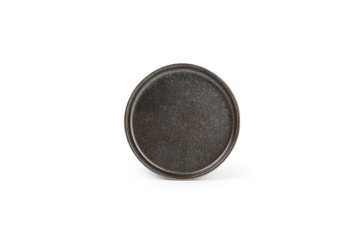 [60251196] F2D BLACK CERES ASSIETTE PLATE 13.5XH2CM - 642002